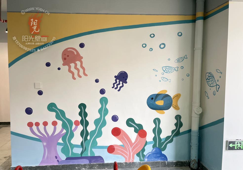 福清世貿樓盤架空層壁畫