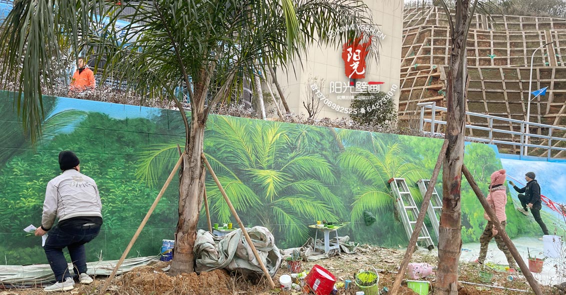 中國節(jié)能排氣管壁畫